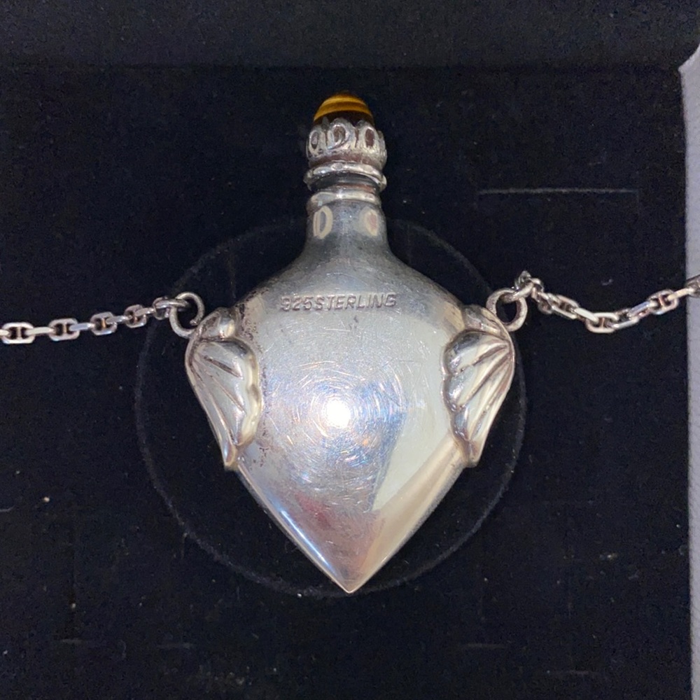 925 sterling silver perfume necklace